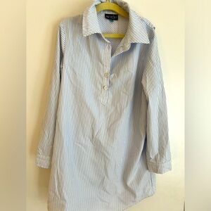 Prodoh Girl's Fishing Shirt Dress - Marina Blue Stripe